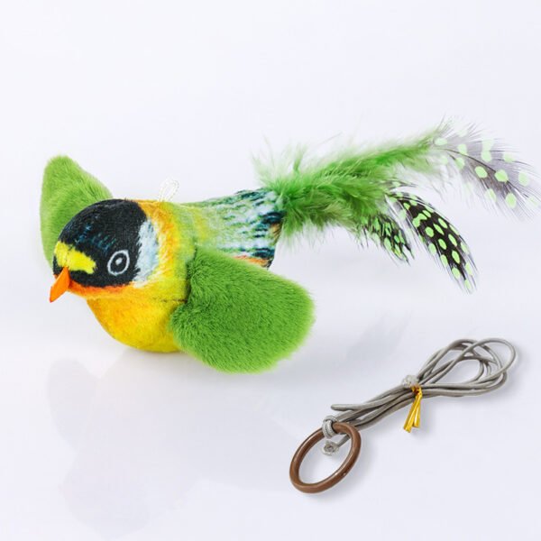 Flappy Chase Cat Toy, Flappy Chase Bird Cat Toy, FlappyChase Interactive Cat Toy, Chirping Bird Cat Toy Flapping Wings, Flying Interactive Simulation Electric Sparrow Shaking Bird - Image 3