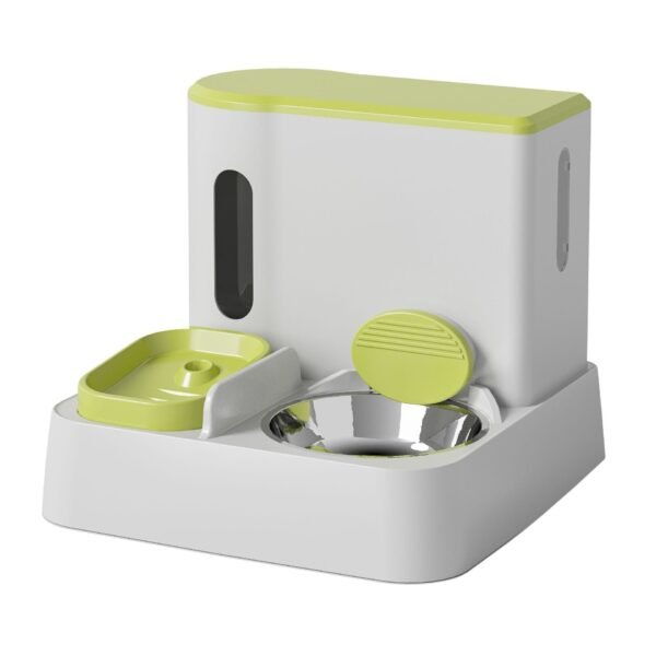 Cat Automatic Pet Feeder Water Dispenser Integrated Double Bowl Drinking Pet - Image 8