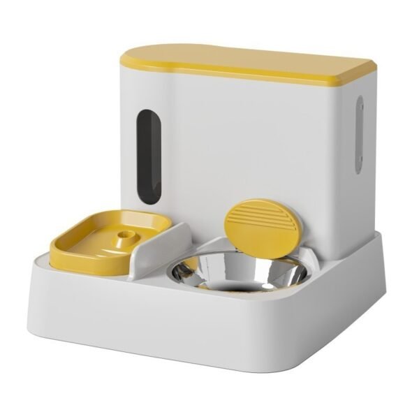 Cat Automatic Pet Feeder Water Dispenser Integrated Double Bowl Drinking Pet - Image 6