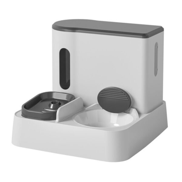 Cat Automatic Pet Feeder Water Dispenser Integrated Double Bowl Drinking Pet - Image 9
