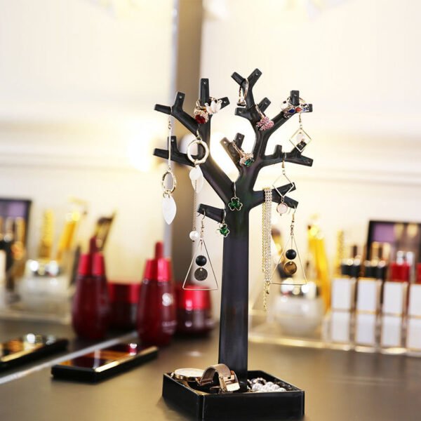 Tree Color Creative Jewelry Rack Bird Tree Hanger - Image 7